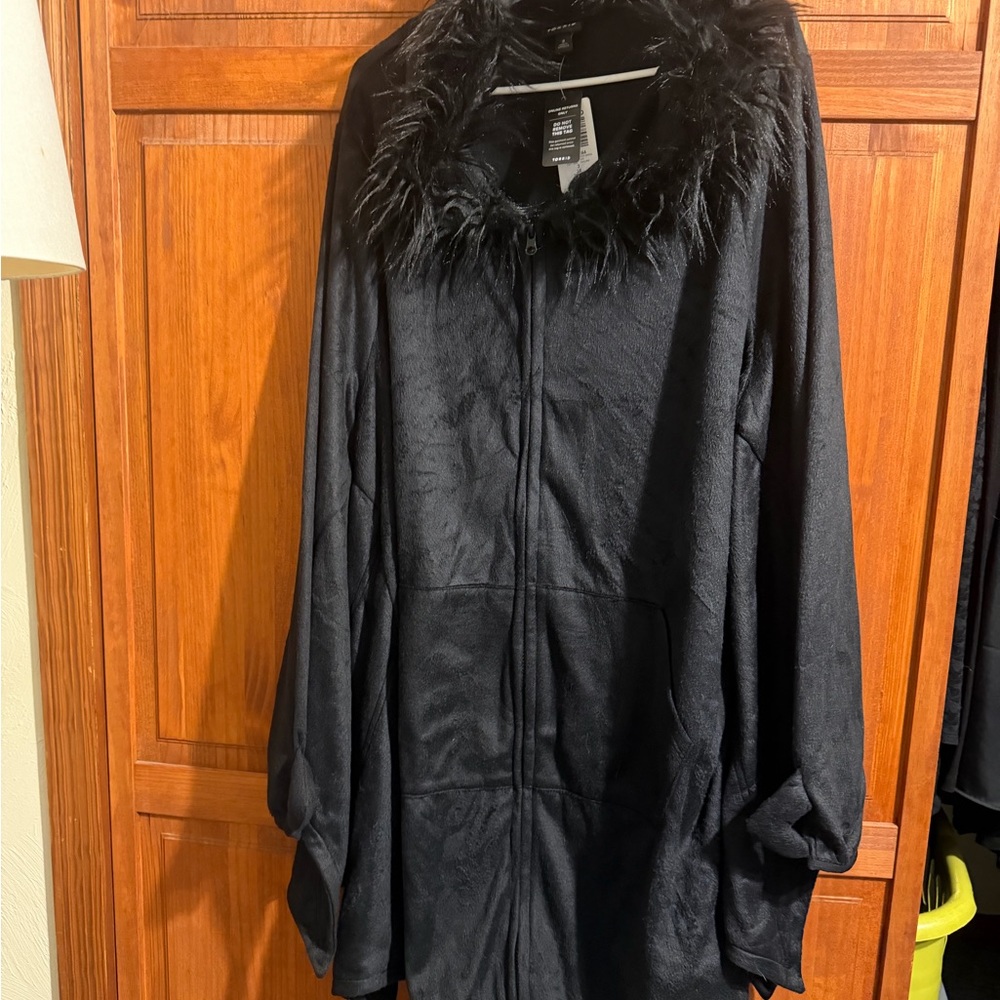 Torrid Black Faux Fur Bat costume